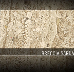 Breccia Sarda Limestone Slabs & Tiles, Italy Beige Limestone
