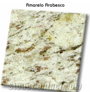 Amarello Arabesco Granite Slabs & Tiles, Brazil Yellow Granite