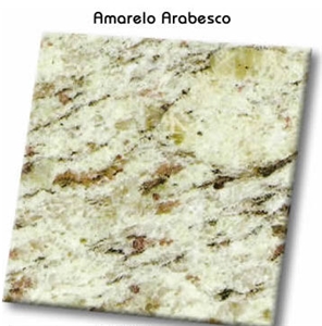 Amarello Arabesco Granite Slabs & Tiles, Brazil Yellow Granite
