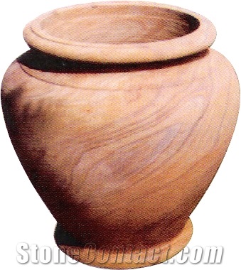 Rainbow Sandstone Flower Pot