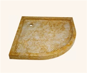 Yellow Marble Shower Tray
