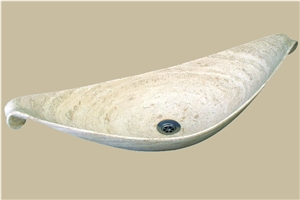 Ivory Cream Travertine Sink