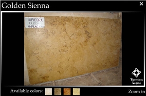 Golden Sienna Travertine Slabs