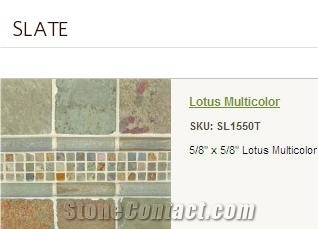 Lotus Multicolor Slate Slabs & Tiles