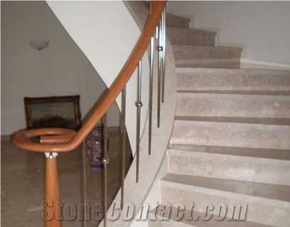 Beige Travertine Stairs and Steps