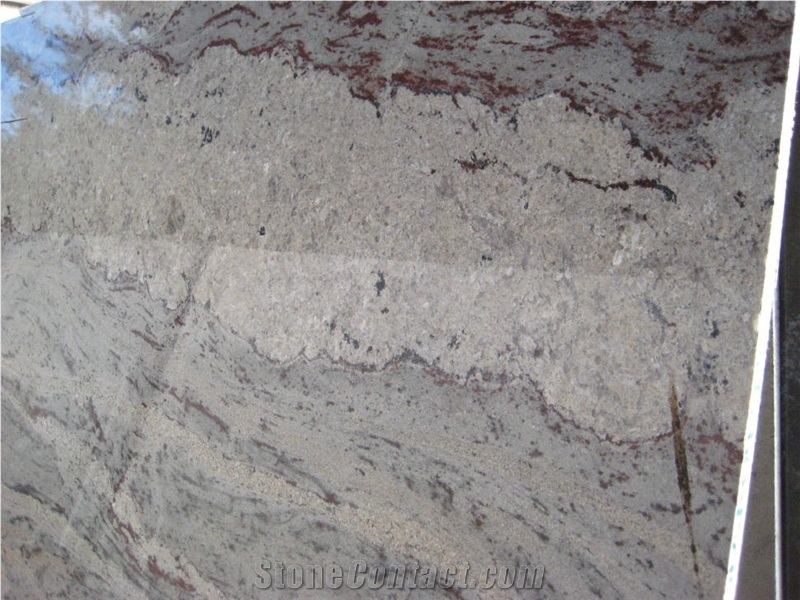 Silver Sparkle Granite Slab, India Grey Granite