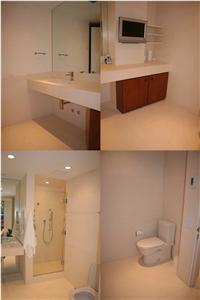 Limra Limestone Bathroom, Beige Limestone Bath Design