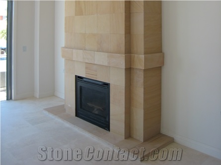 Oak Sandstone Fireplace, Wall Cladding