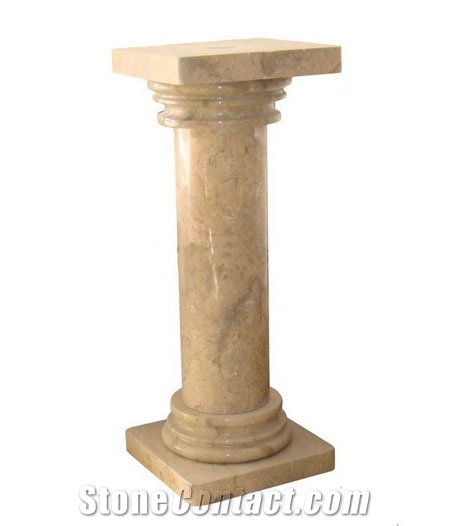 Champagne Marble Pedestals and Columns