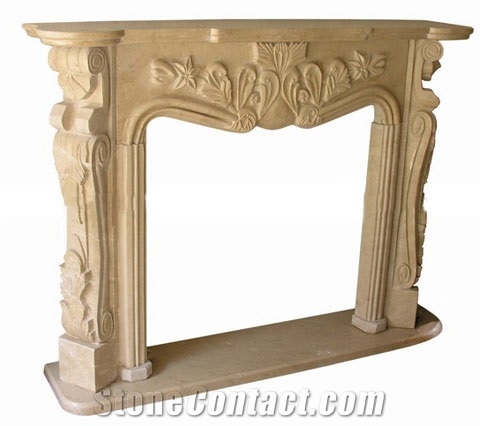 Verona Beige Marble Fireplaces