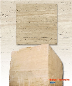 Beige Travertine Blocks