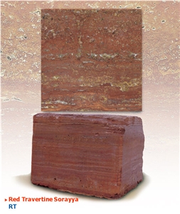 Red Travertine Sorayya Blocks