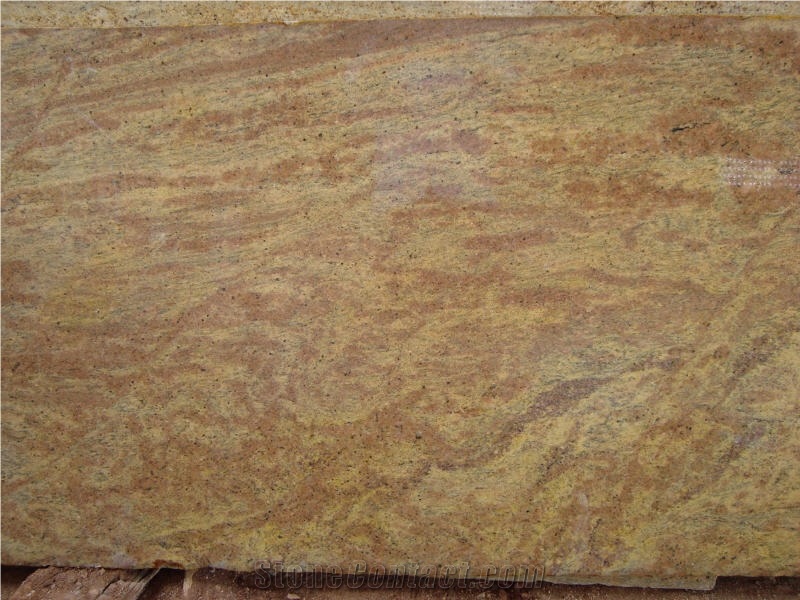 Golden Oak Granite Slab, India Yellow Granite