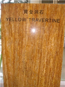 Sivas Gold Yellow Travertine, Golden Travertine, Giallo Gold Travertine Slabs & Tiles