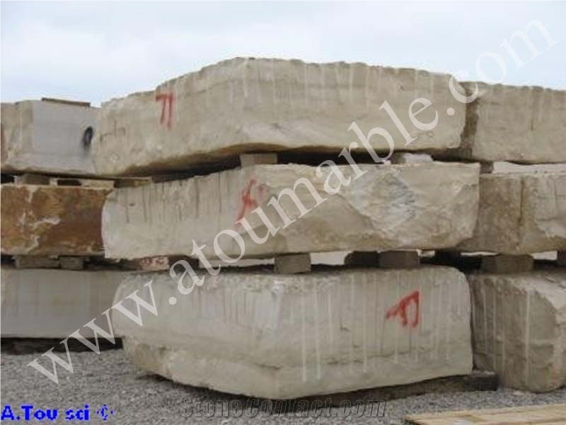 Thala Beige Limestone Block, Tunisia Beige Limestone