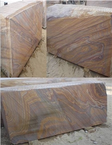 Rainbow Sandstone Sawn Surface