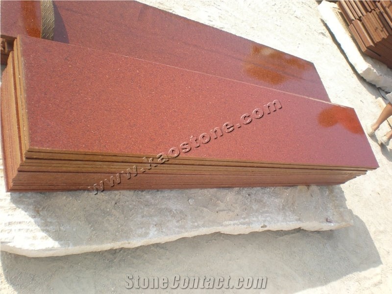 Taiwan Red, Dyed Red Granite Slabs