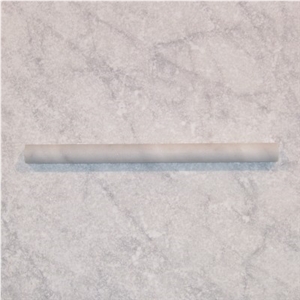 Bianco Carrara Marble Pencil Liner Molding, White Marble
