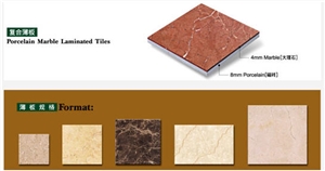 Porcelain Marble Laminated Thin Tiles