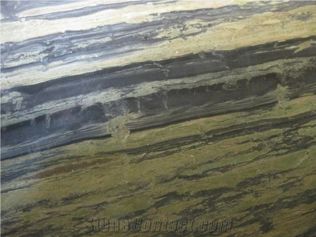 Verde Bamboo Granite Slabs & Tiles, Brazil Green Granite