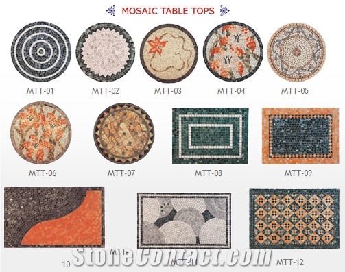 Natural Stone Mosaic Table Tops
