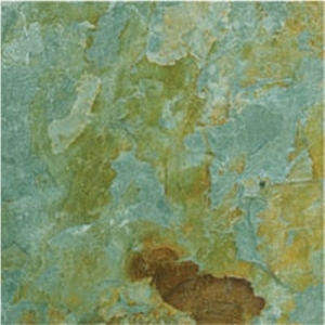 Green Rusty Slate Slabs & Tiles