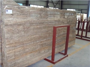 Persian Silver Travertine Slab, Iran Grey Travertine