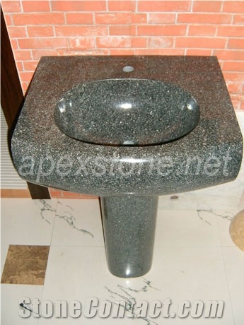 Impala Black Pedestal Sink
