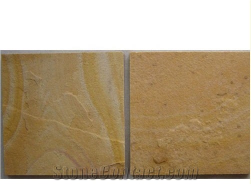 China Yellow Sandstone Slabs & Tiles