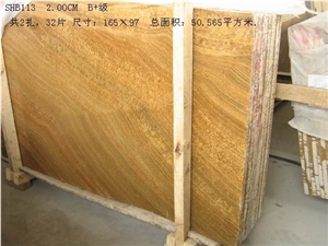 Golden Wood Marble, China Yellow Marble