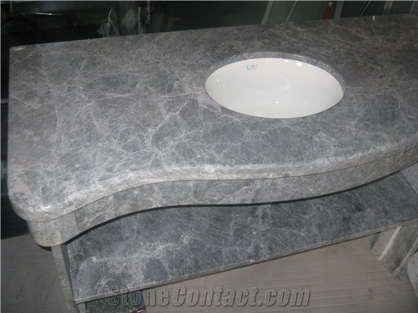 Gray Grey Marble Vanity Top