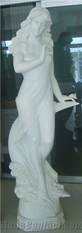 Sculpture,white Marble Figure