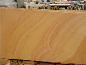 Yellow Wenge Sandstone Slabs & Tiles, China Yellow Sandstone