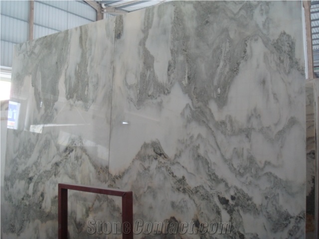 Landscape Marble Slab, China White Marble