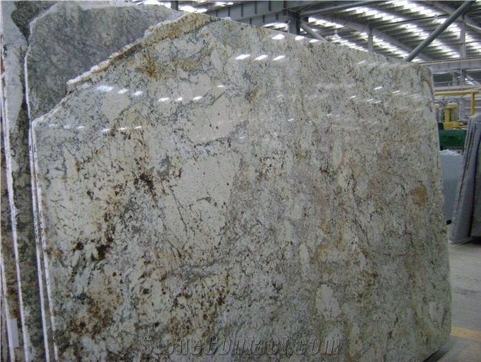 Golden Silver Granite Slab, Brazil Yellow Granite