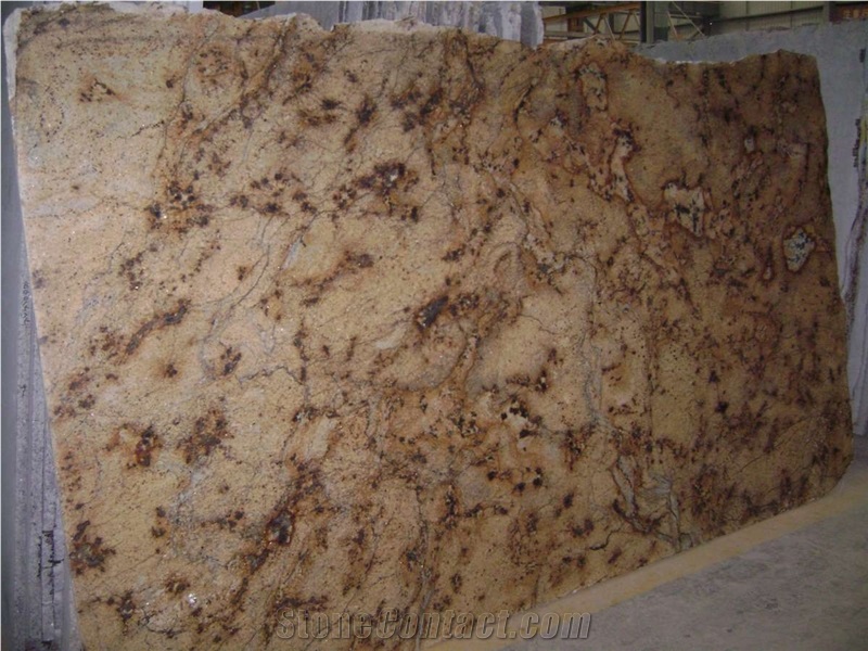 Lapidus Granite Slab, Brazil Yellow Granite