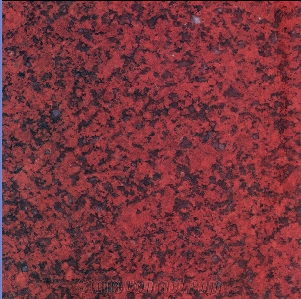 Polished Natural Imperial Red Granite Tiles & Slabs for Exterior Decoration