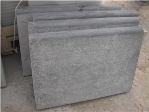 China Blue Limestone Flamed Slabs & Tiles