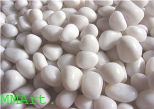 Decorative Coloured Pebbles (white)
