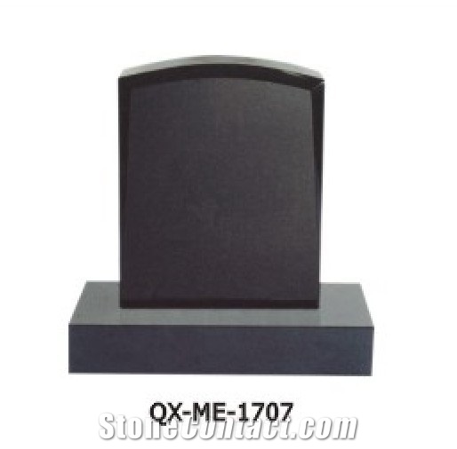 Black Granite Tombstone Headstone