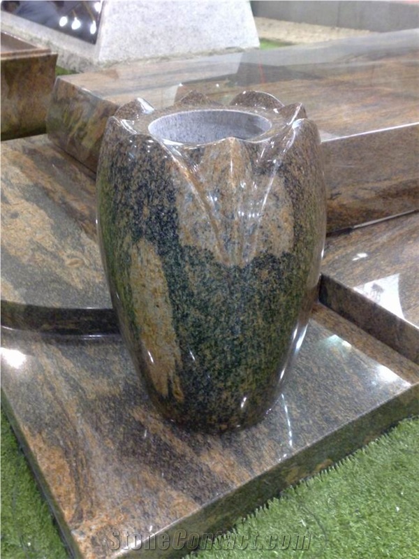 Granite Urn, Tombstone Accessories