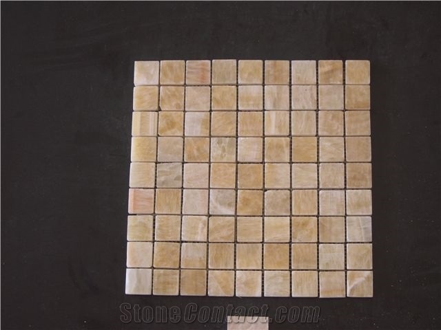 Yellow Honey Onyx Mosaic Tile