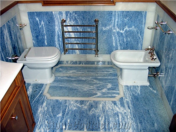 Azul Bahia Bath Design, Blue Granite