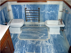 Azul Bahia Bath Design, Blue Granite