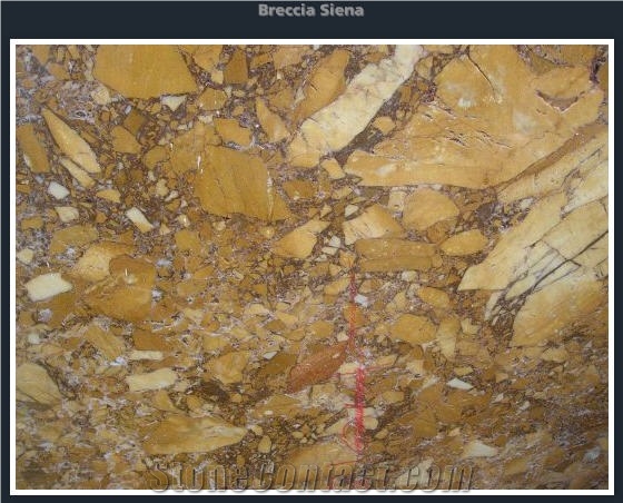 Breccia Siena Marble Slabs & Tiles, Italy Yellow Marble
