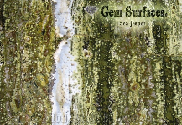 Sea Jasper Gemstone Slab & Tiles