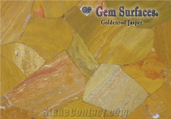 Yellow Jasper Gemstone Slab & Tiles