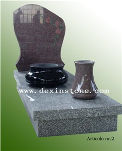 Granite European Style Tombstone