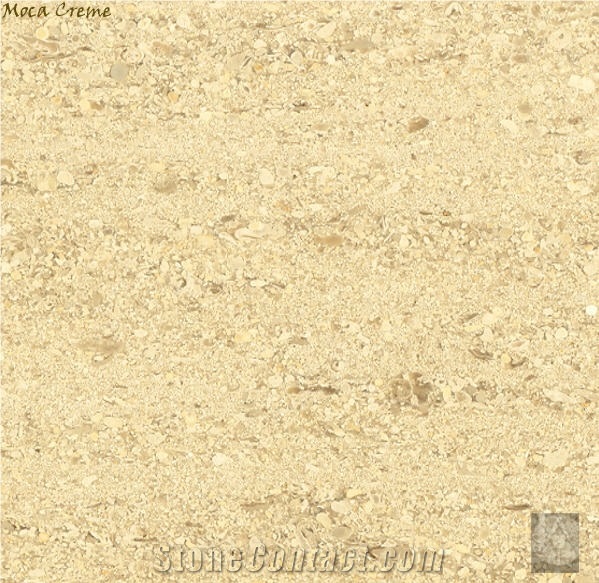 Moca Creme Limestone Slabs & Tiles, Portugal Beige Limestone
