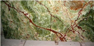 Dark Green Onyx Slabs & Tiles, Pakistan Green Onyx